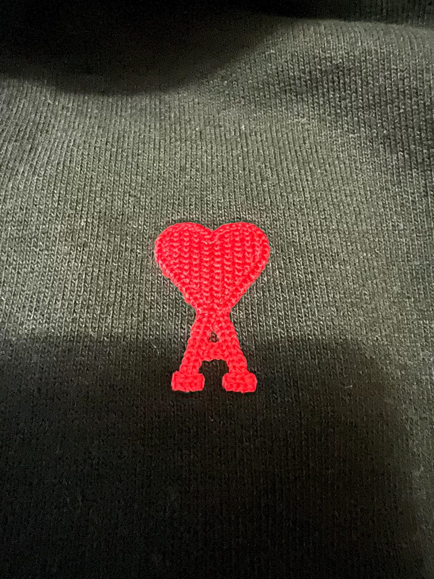 AMI ami red logo half-zip black sweatshirt Size US S / EU 44-46 / 1 - 3 Thumbnail