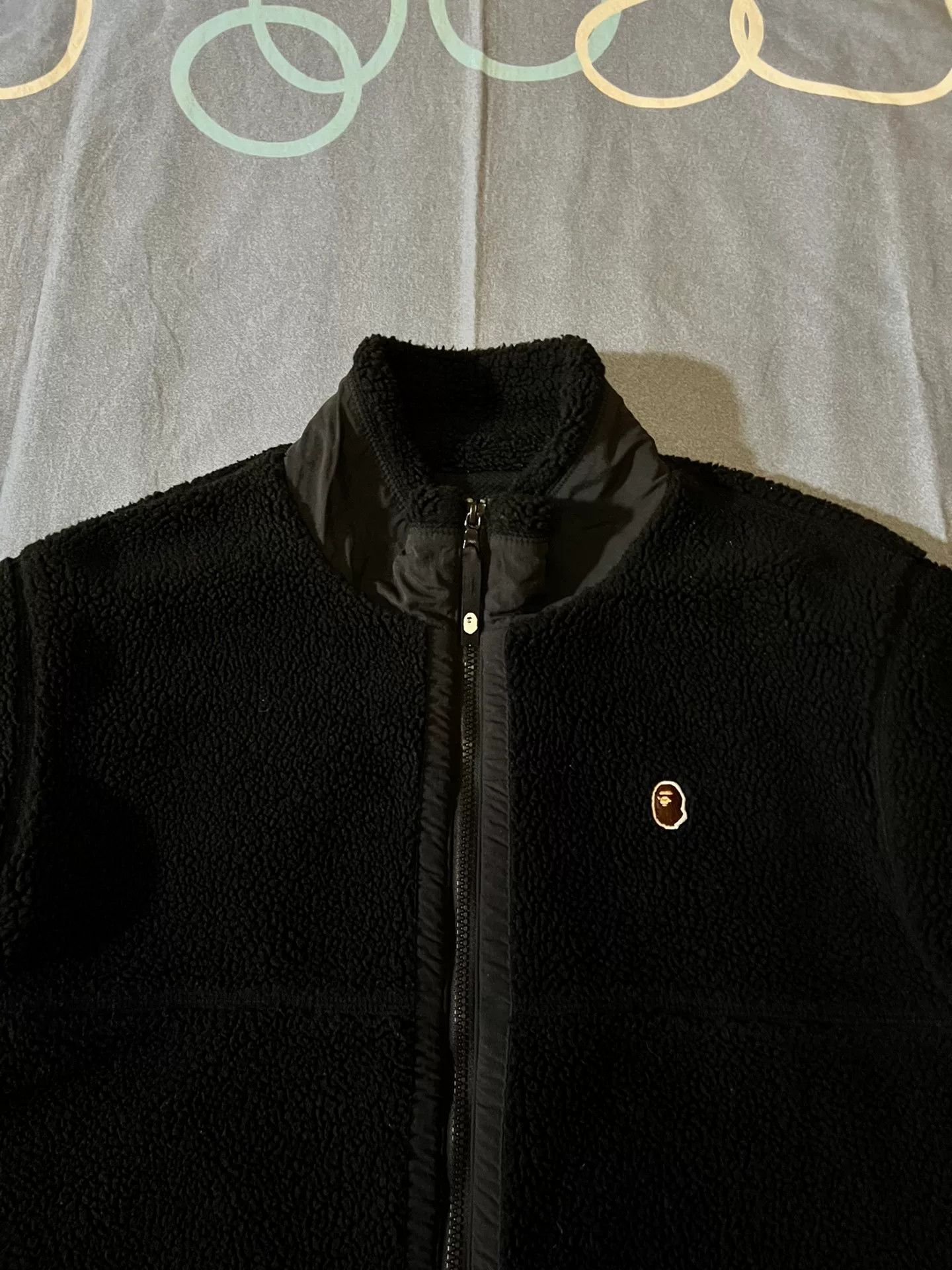 Bape black thick teddy bear fleece zip jacket Size US XL / EU 56 / 4 - 2 Thumbnail