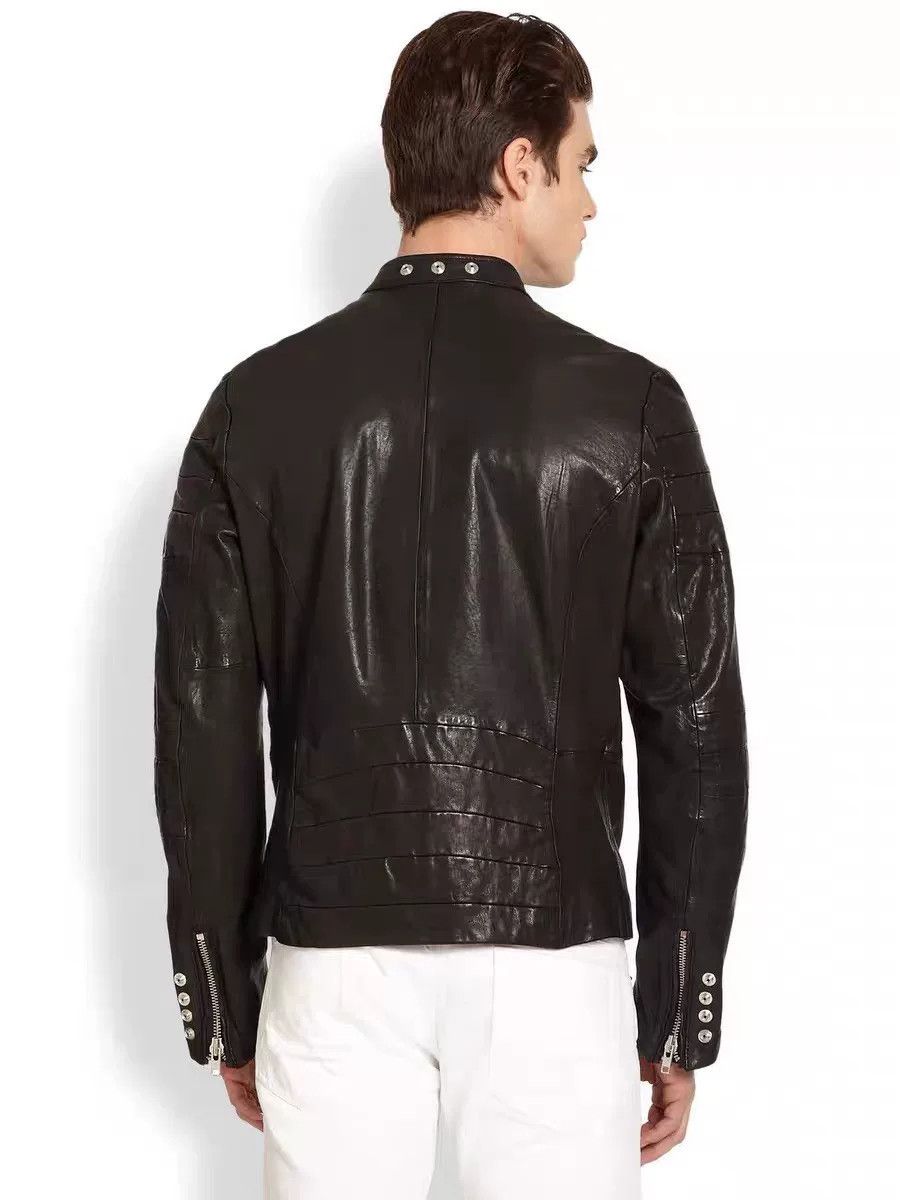 Diesel diesel l-ayme studded lambskin leather jacket Size US L / EU 52-54 / 3 - 9 Thumbnail