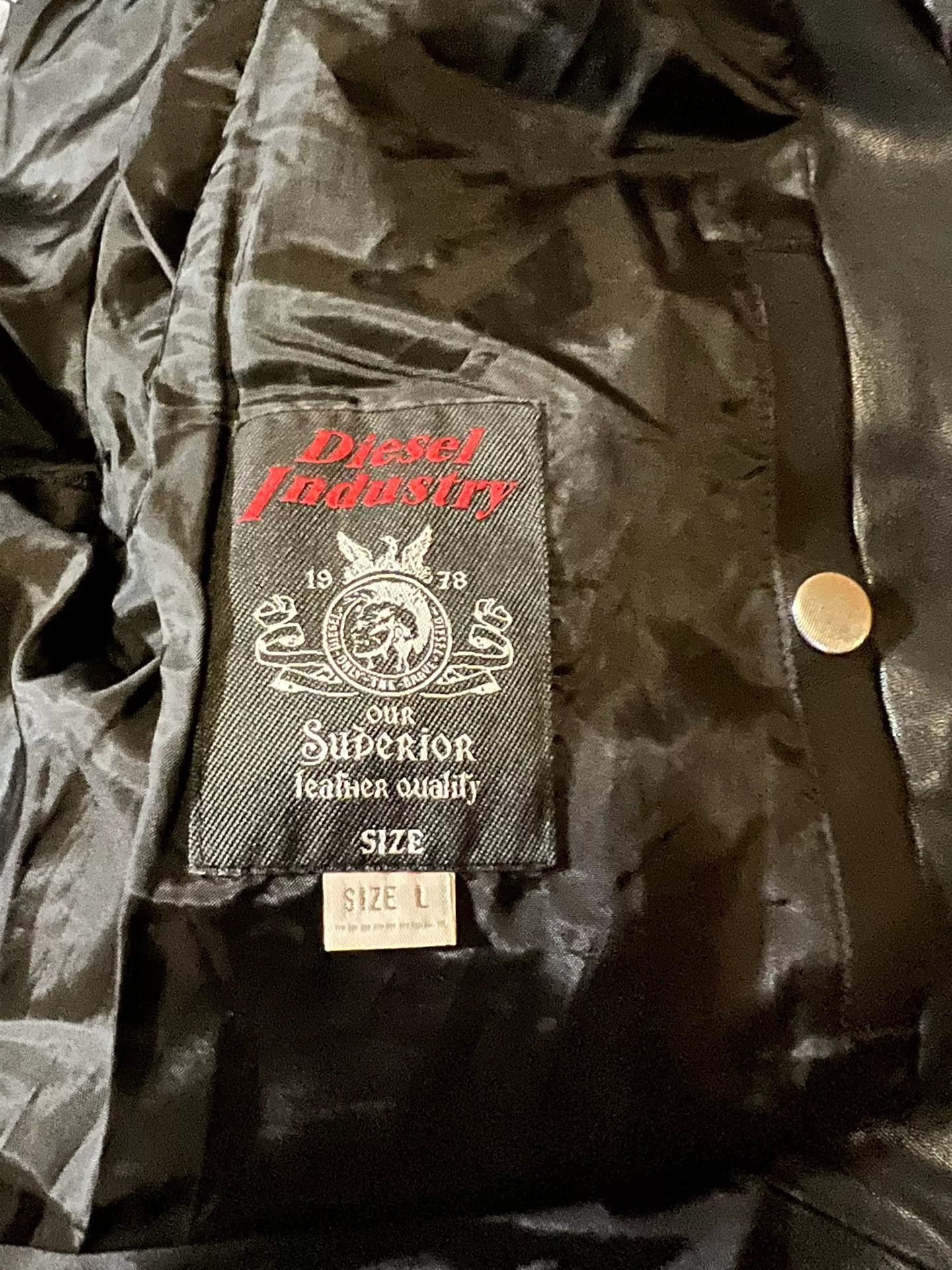 Diesel diesel l-ayme studded lambskin leather jacket Size US L / EU 52-54 / 3 - 6 Thumbnail