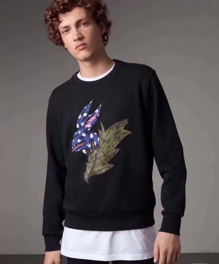 Burberry burberry embroidered sweatshirt with monster design Size US L / EU 52-54 / 3 - 9 Thumbnail
