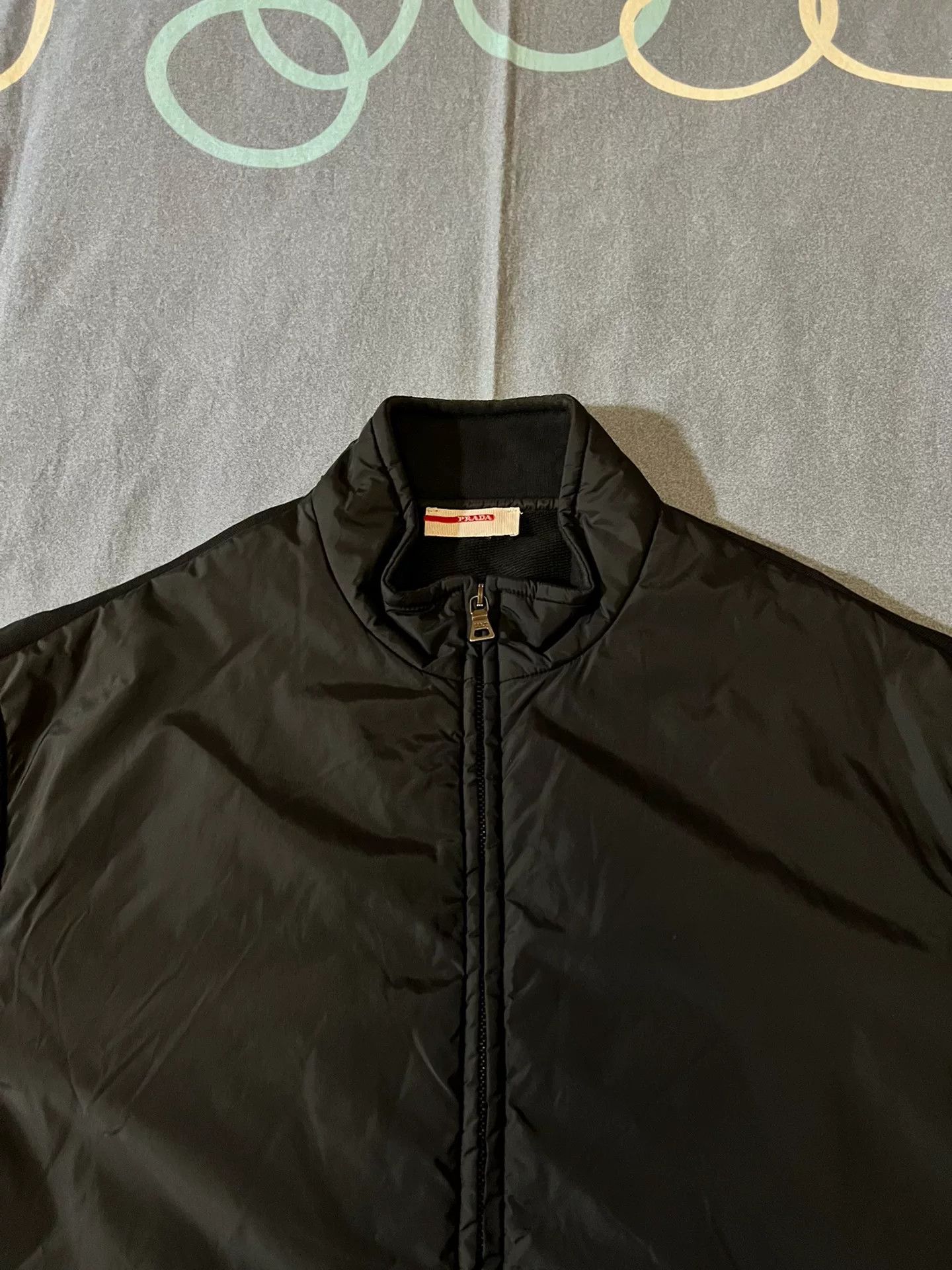 Prada prada classic red logo zip-up jacket Size US L / EU 52-54 / 3 - 2 Thumbnail