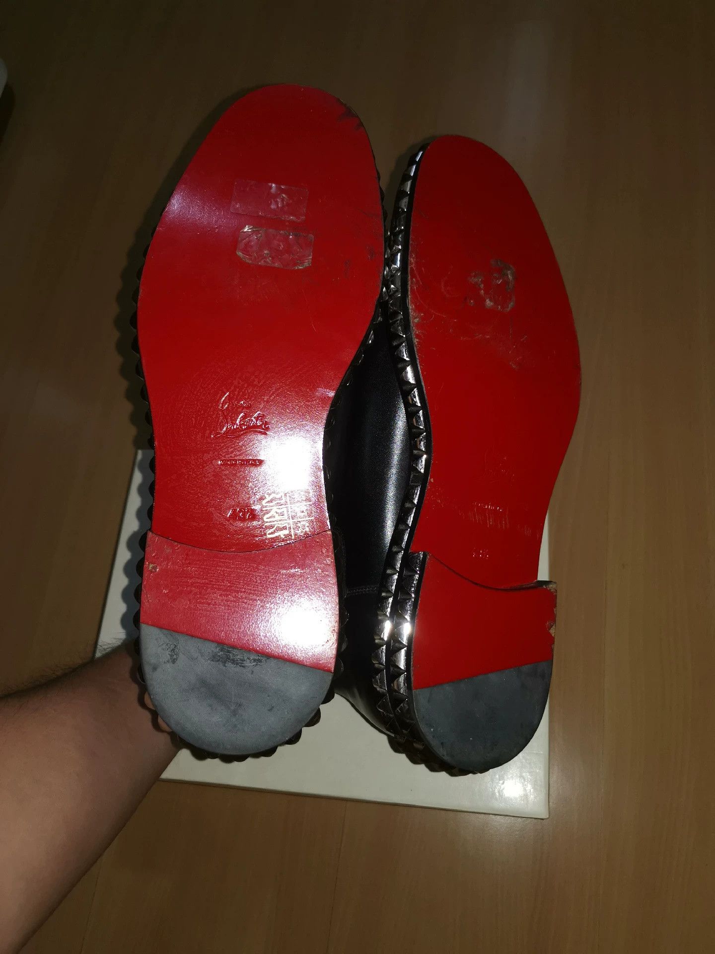 Christian Louboutin Christian Louboutin Studded Chelsea Ankle Boots Size US 10.5 / EU 43-44 - 9 Thumbnail