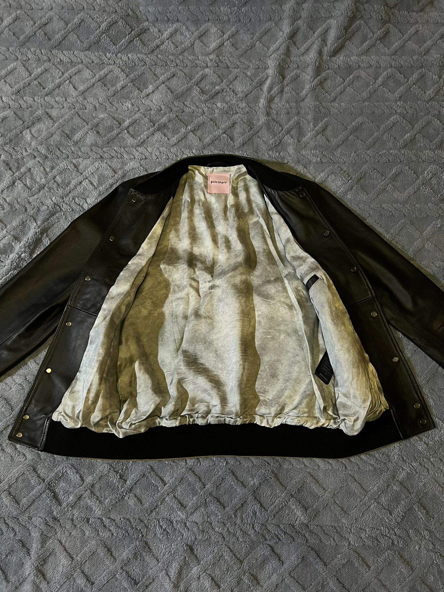 Palm Angels palm angels leather bomber jacket Size US L / EU 52-54 / 3 - 3 Thumbnail