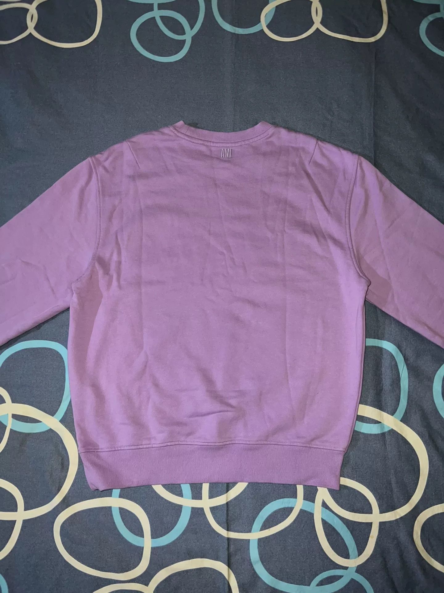 AMI ami Heart Embroidered Lavender Sweatshirt Size L / US 10 / IT 46 - 5 Thumbnail