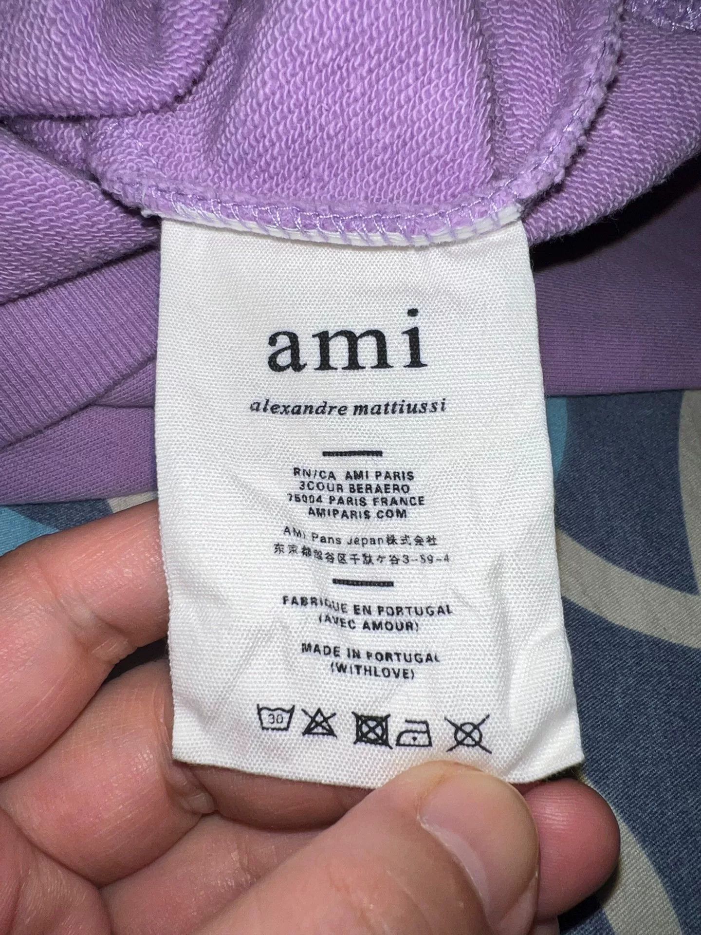 AMI ami Heart Embroidered Lavender Sweatshirt Size L / US 10 / IT 46 - 6 Thumbnail