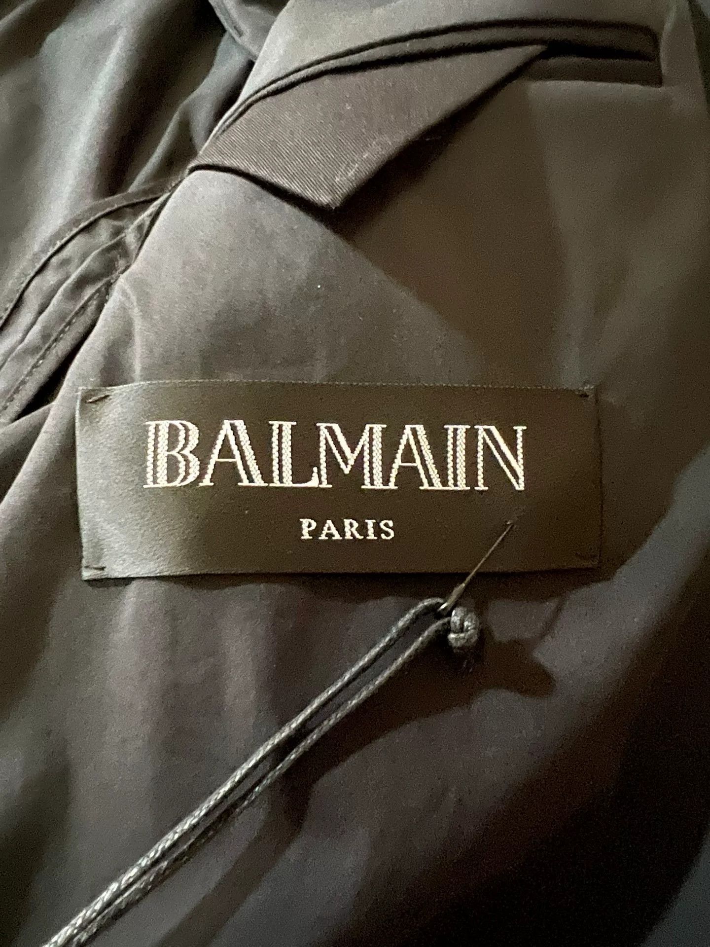 Balmain balmain black slim-fit blazer with silver buttons Size US L / EU 52-54 / 3 - 5 Thumbnail