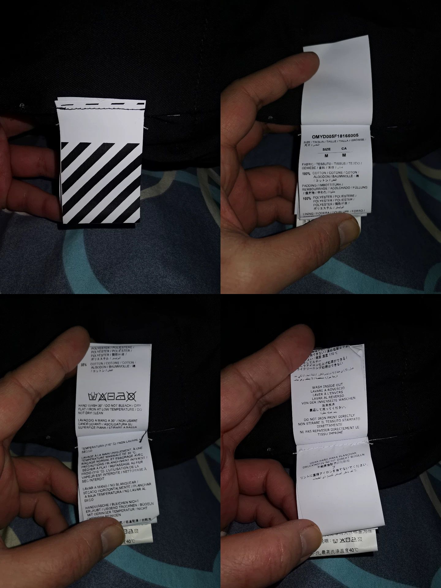 Off-White offwhite oversized cotton jacket with gradient design Size US M / EU 48-50 / 2 - 9 Thumbnail