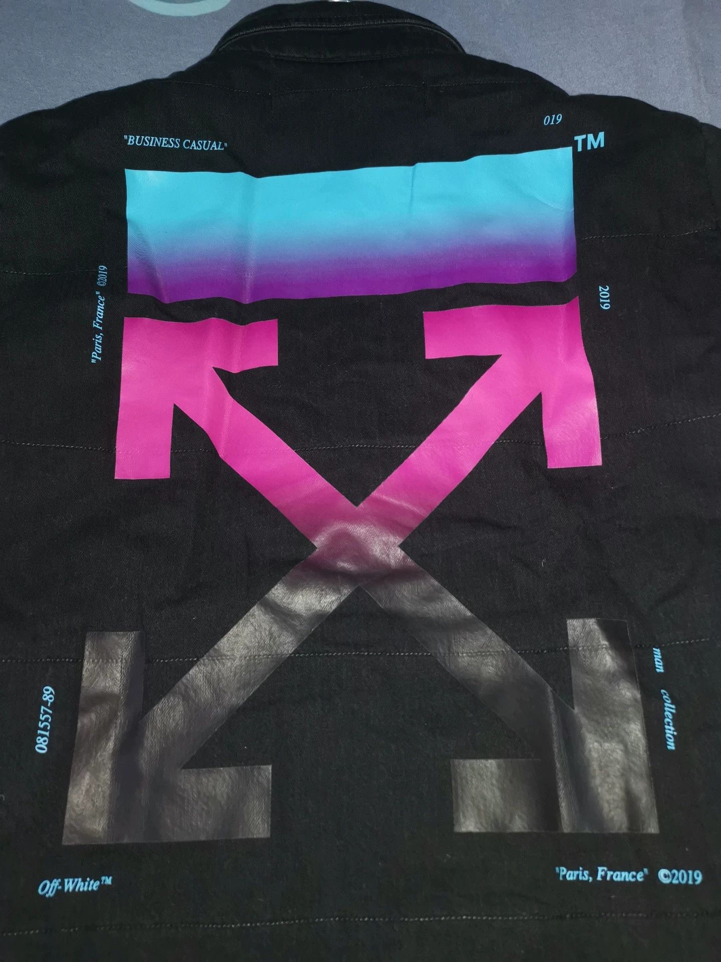 Off-White offwhite oversized cotton jacket with gradient design Size US M / EU 48-50 / 2 - 4 Thumbnail