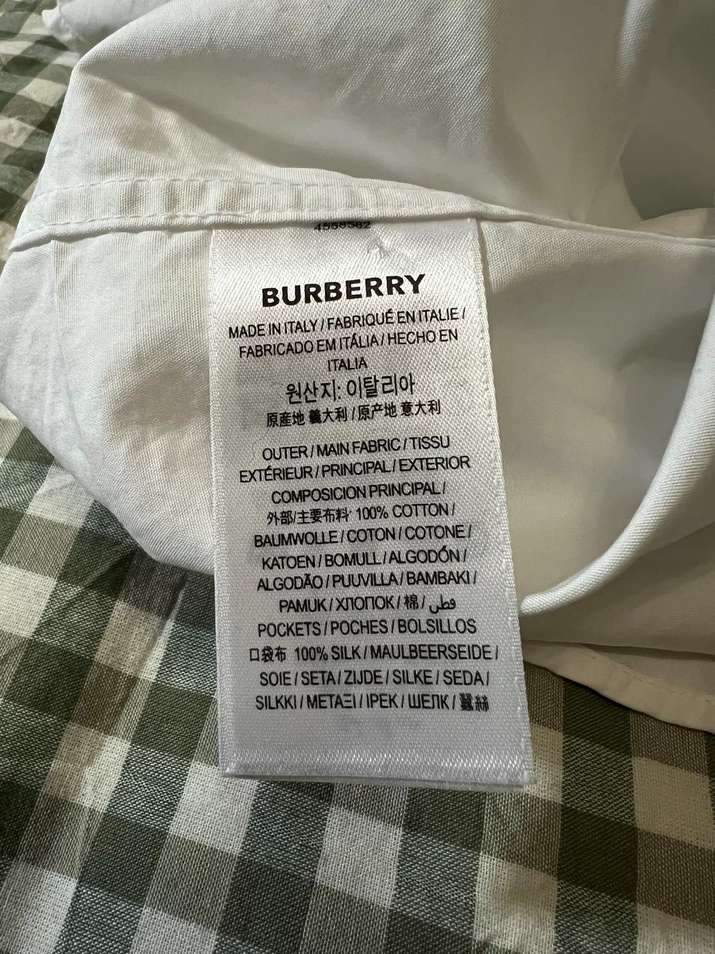 Burberry burberry silk shirt with unique pocket design Size US L / EU 52-54 / 3 - 7 Thumbnail