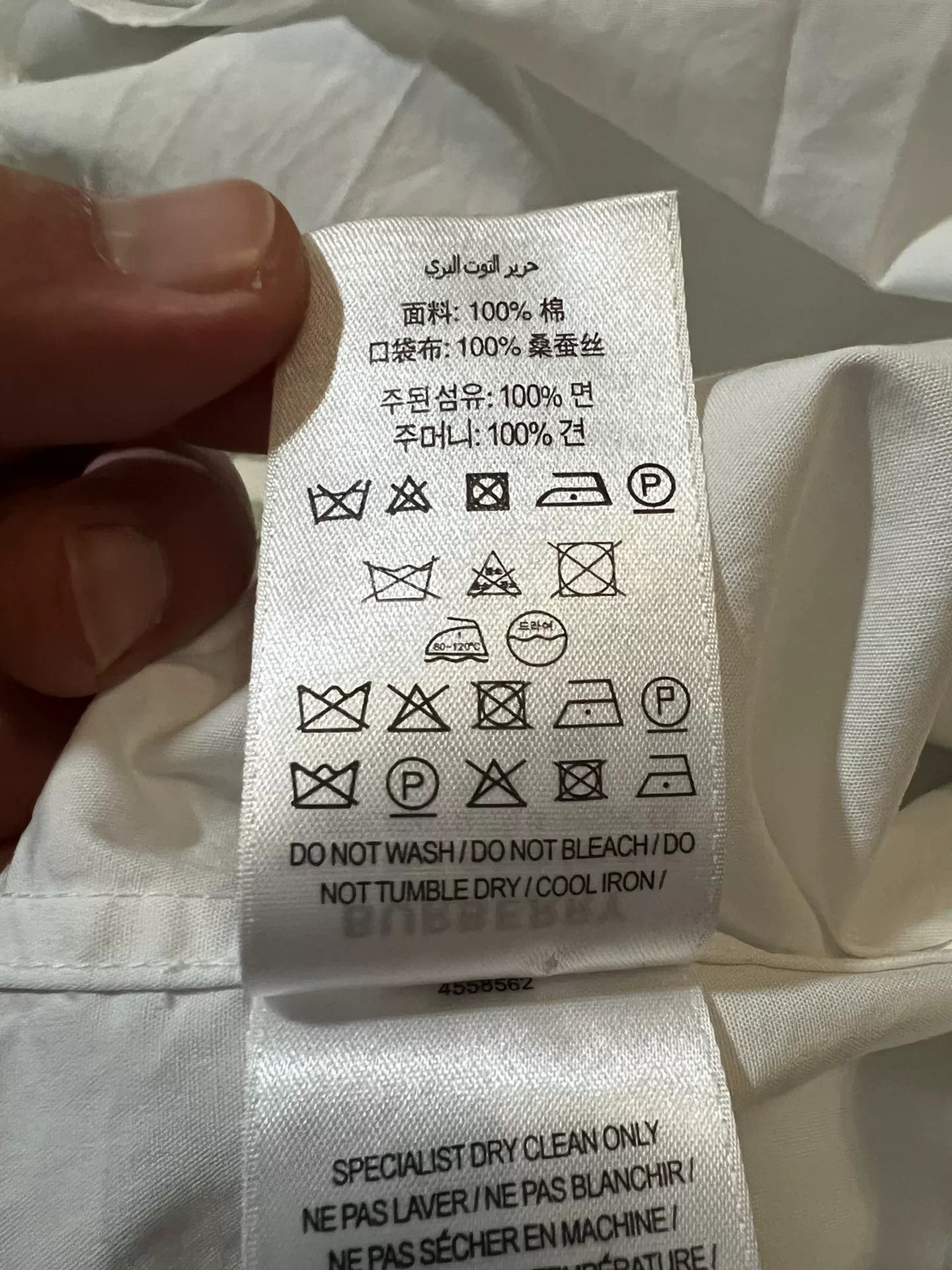 Burberry burberry silk shirt with unique pocket design Size US L / EU 52-54 / 3 - 8 Thumbnail