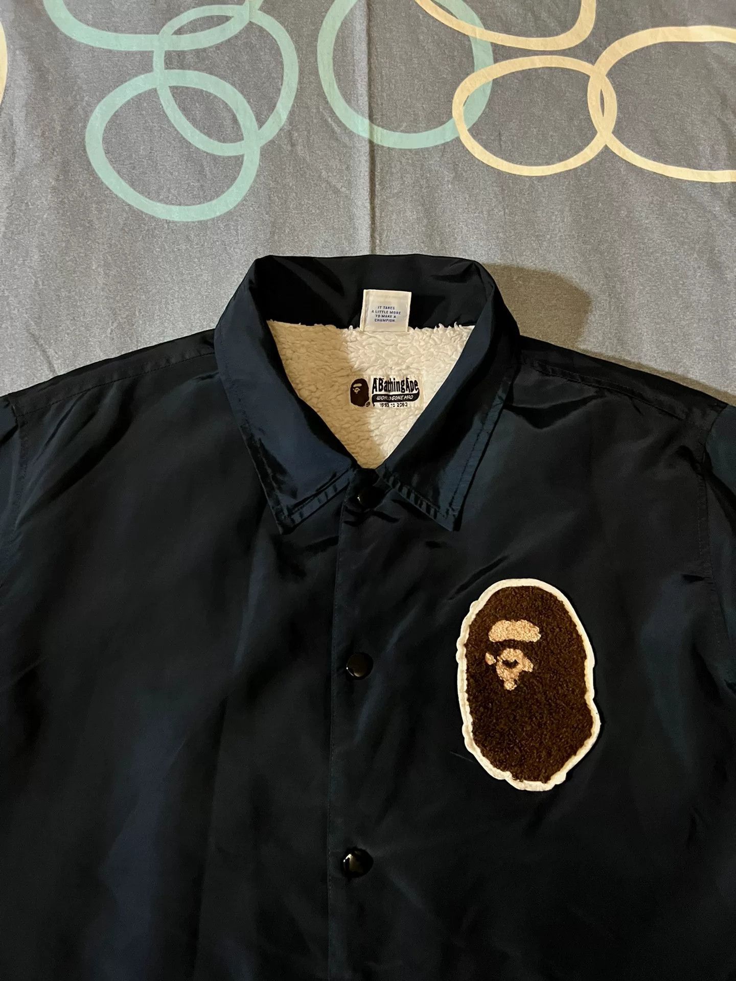 Bape bape x champion coach jacket with embroidery Size US XL / EU 56 / 4 - 2 Thumbnail