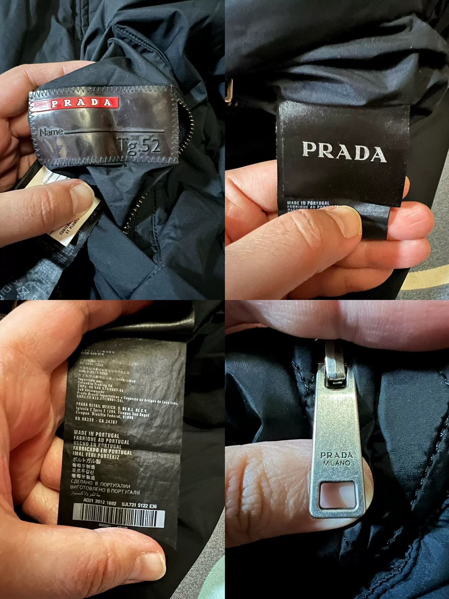 Prada prada reversible cotton jacket with logo stripe Size US XXL / EU 58 / 5 - 9 Thumbnail
