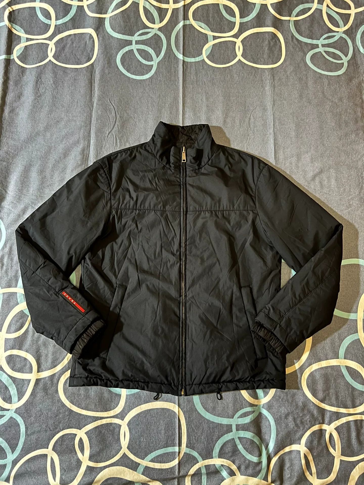 Prada prada reversible cotton jacket with logo stripe Size US XXL / EU 58 / 5 - 2 Thumbnail