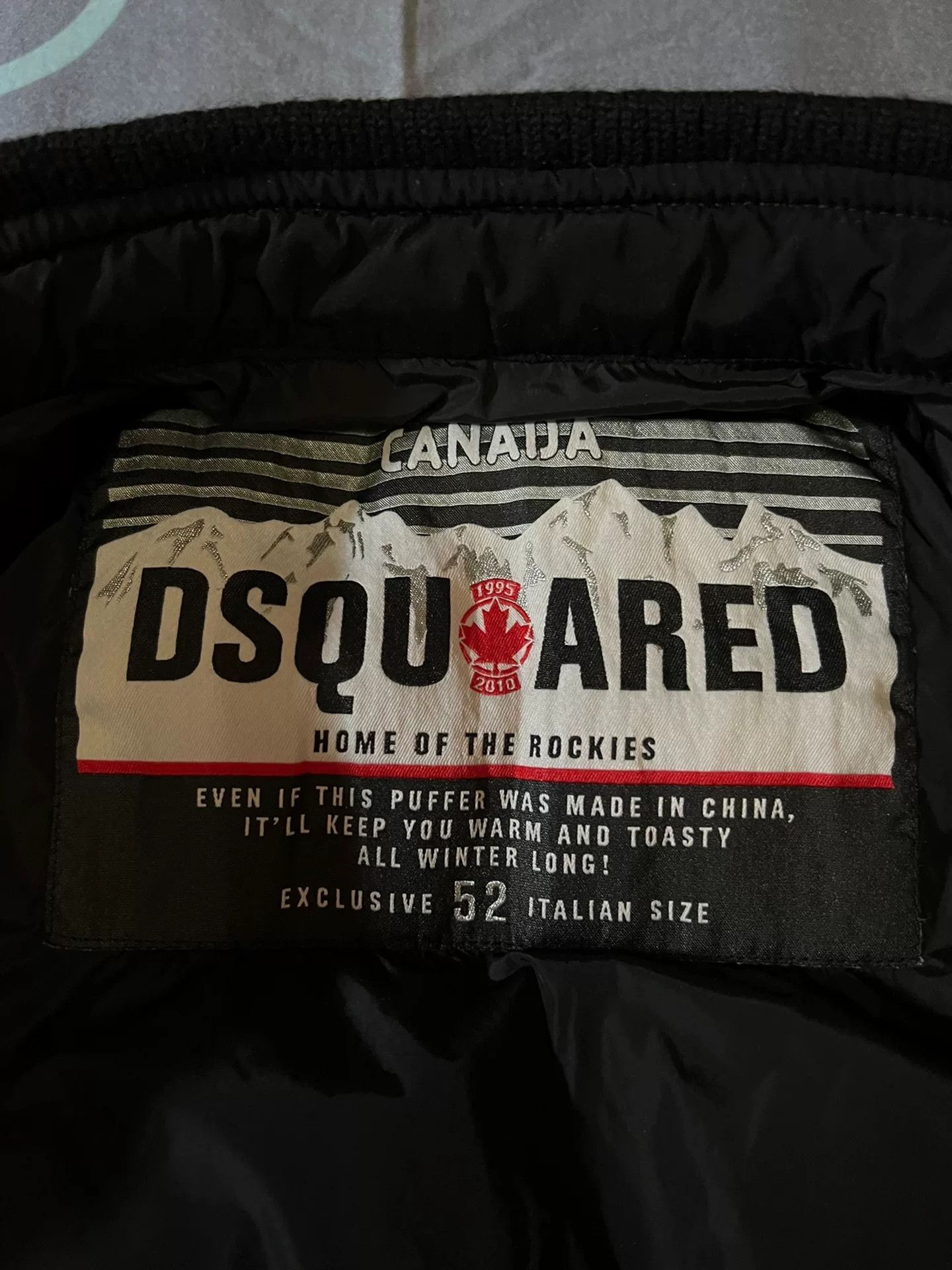 Dsquared2 dsquared2 black zippered down jacket Size US L / EU 52-54 / 3 - 6 Thumbnail