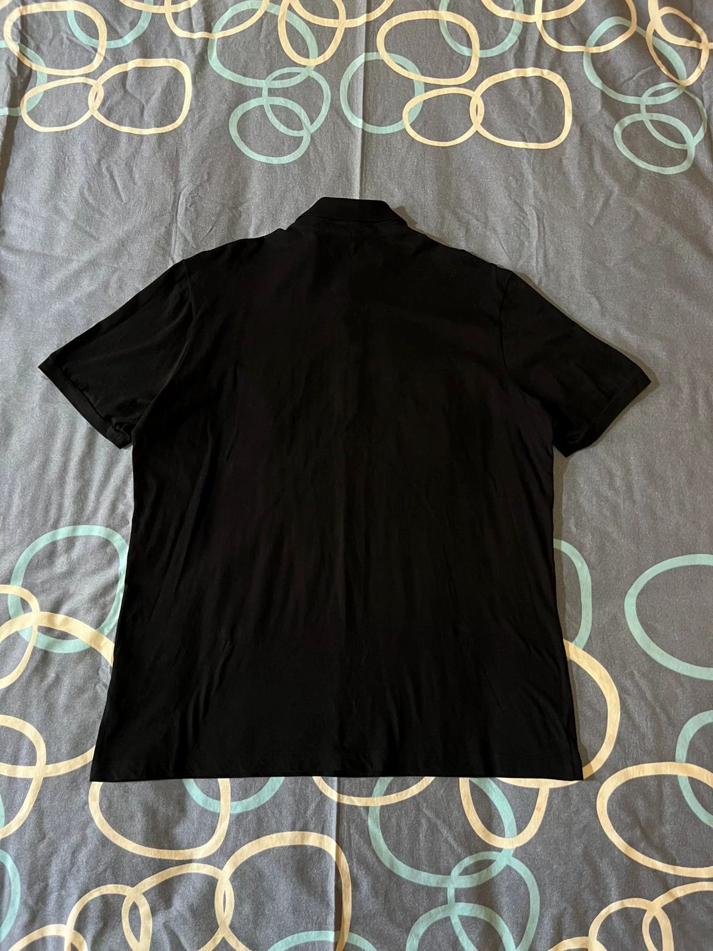 Pierre Balmain black embroidered logo short sleeve polo shirt Size US L / EU 52-54 / 3 - 3 Thumbnail