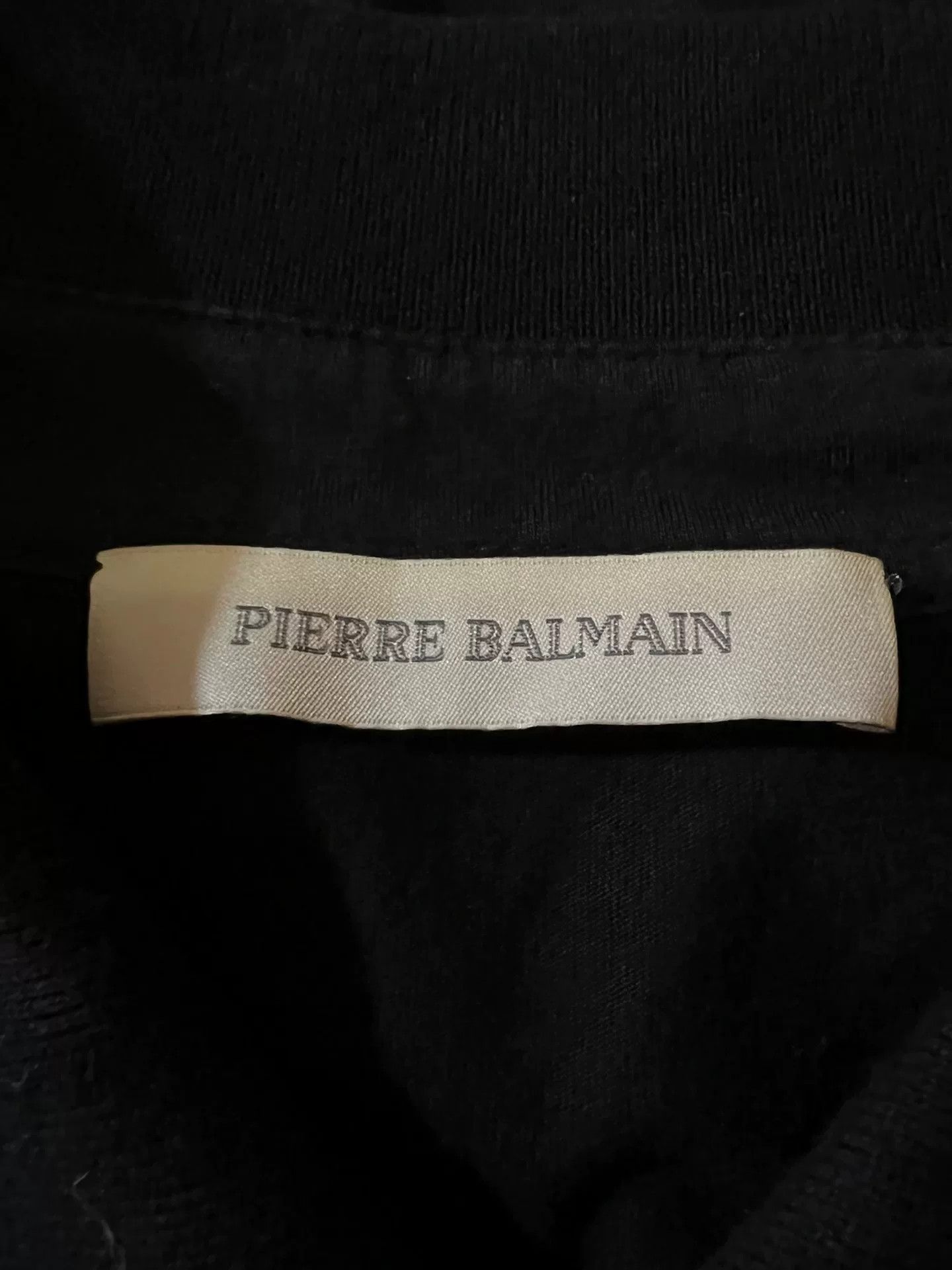 Pierre Balmain black embroidered logo short sleeve polo shirt Size US L / EU 52-54 / 3 - 5 Thumbnail