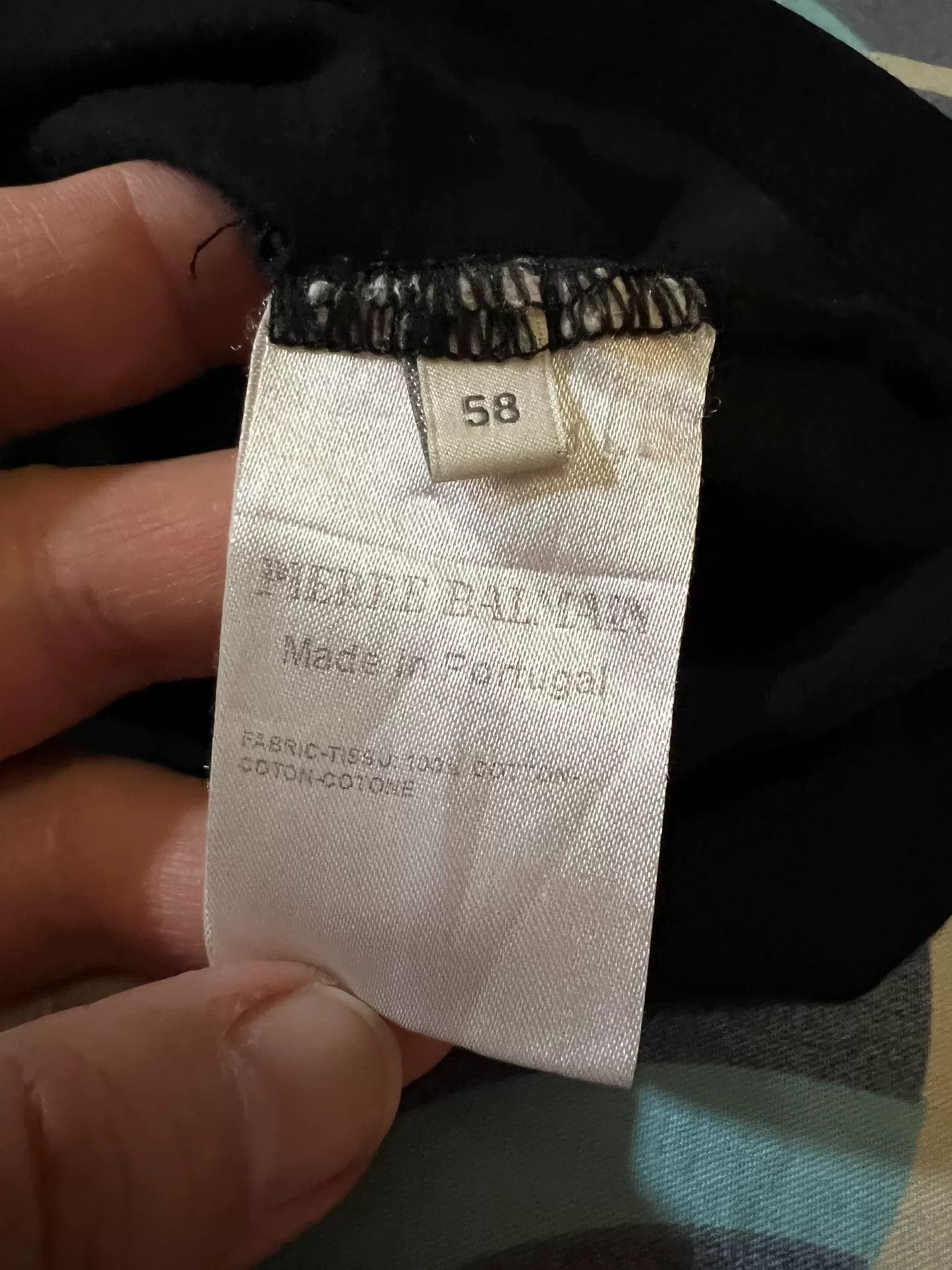 Pierre Balmain black embroidered logo short sleeve polo shirt Size US L / EU 52-54 / 3 - 7 Thumbnail