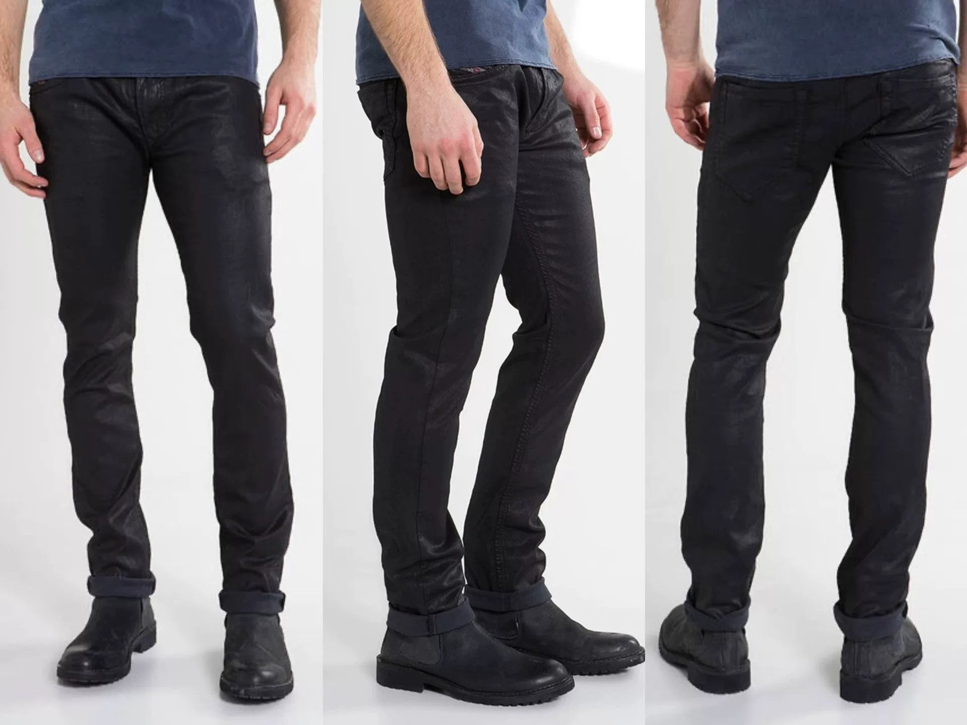 Diesel diesel thavar jogg black coated jeans Size US 32 / EU 48 - 9 Thumbnail