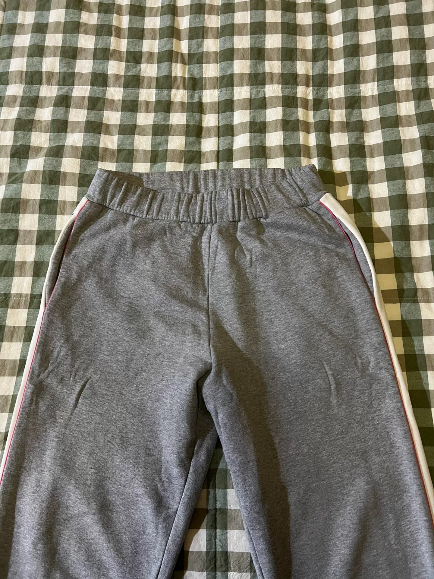 Valentino valentino gray pink stripe casual pants Size 23" - 4 Thumbnail