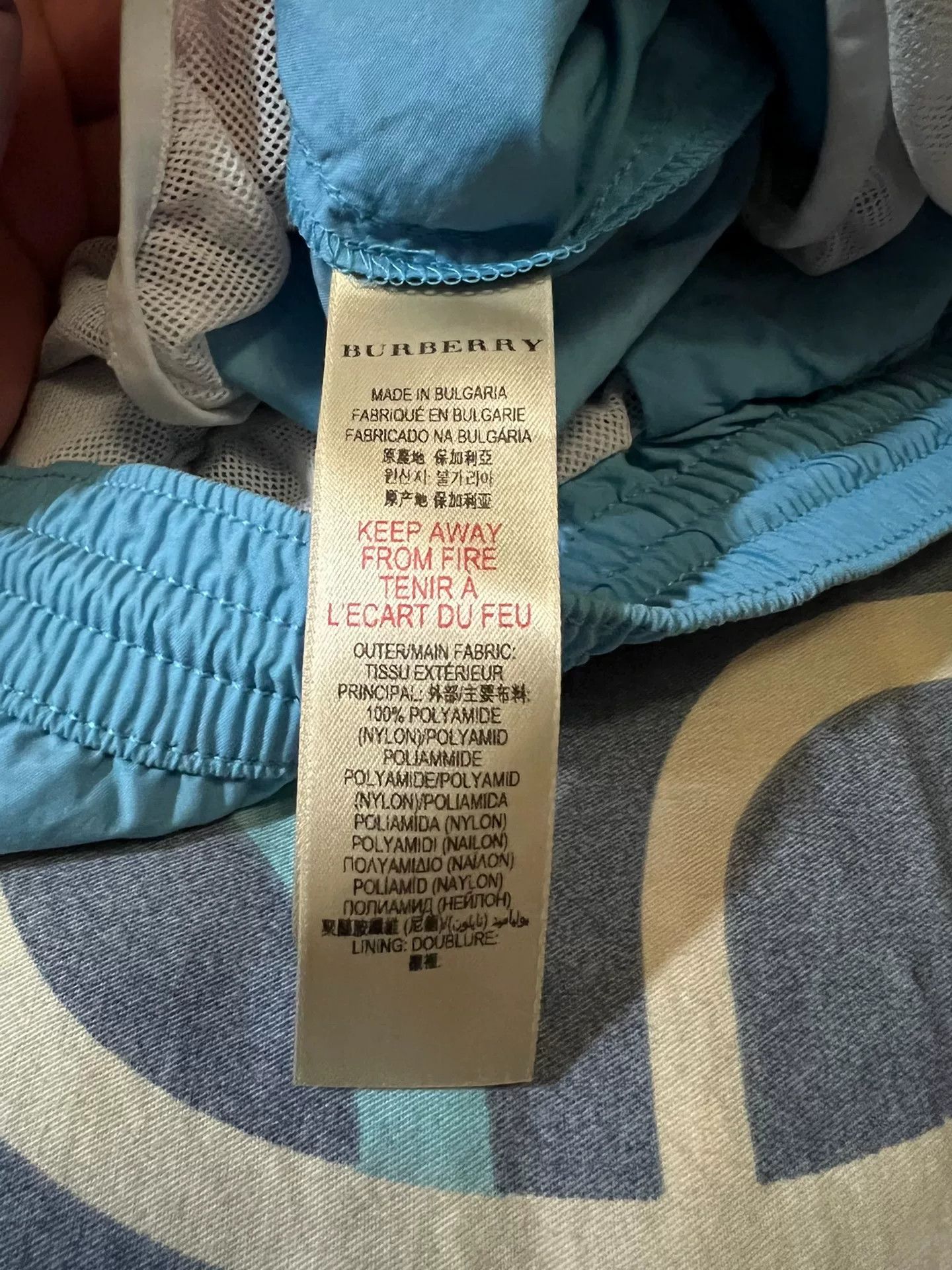 Burberry burberry embroidered beach shorts in lake blue Size US 34 / EU 50 - 7 Thumbnail