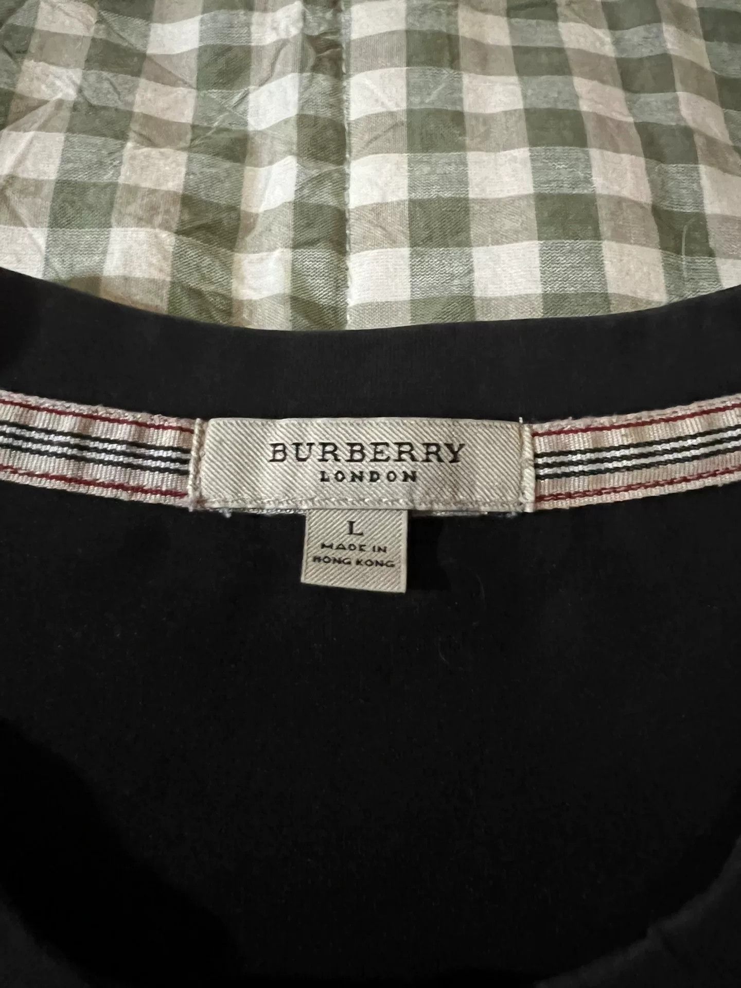 Burberry black burberry henley long sleeve shirt Size US L / EU 52-54 / 3 - 4 Thumbnail