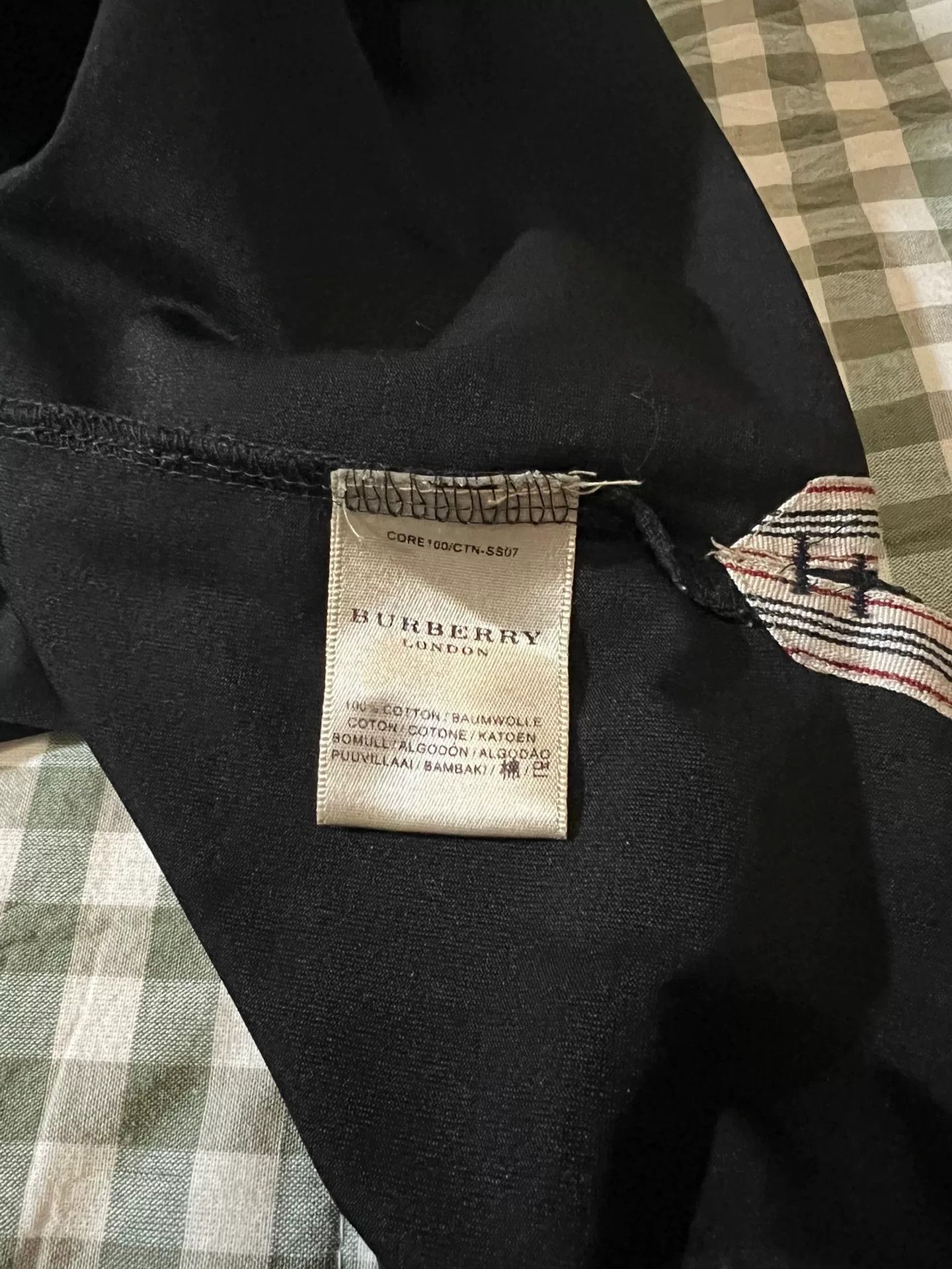 Burberry black burberry henley long sleeve shirt Size US L / EU 52-54 / 3 - 6 Thumbnail