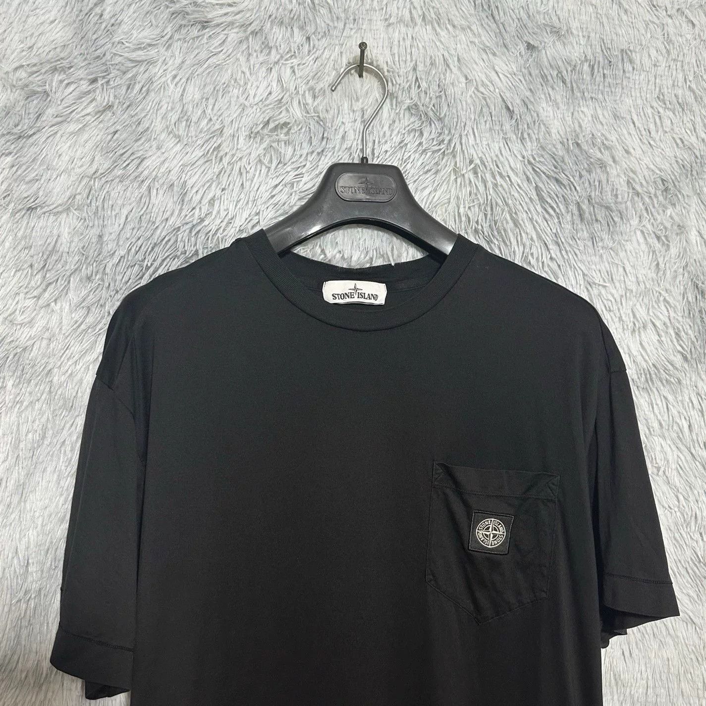 Stone Island Stone Island Black Short Sleeve T-Shirt XL Size US XL / EU 56 / 4 - 3 Thumbnail