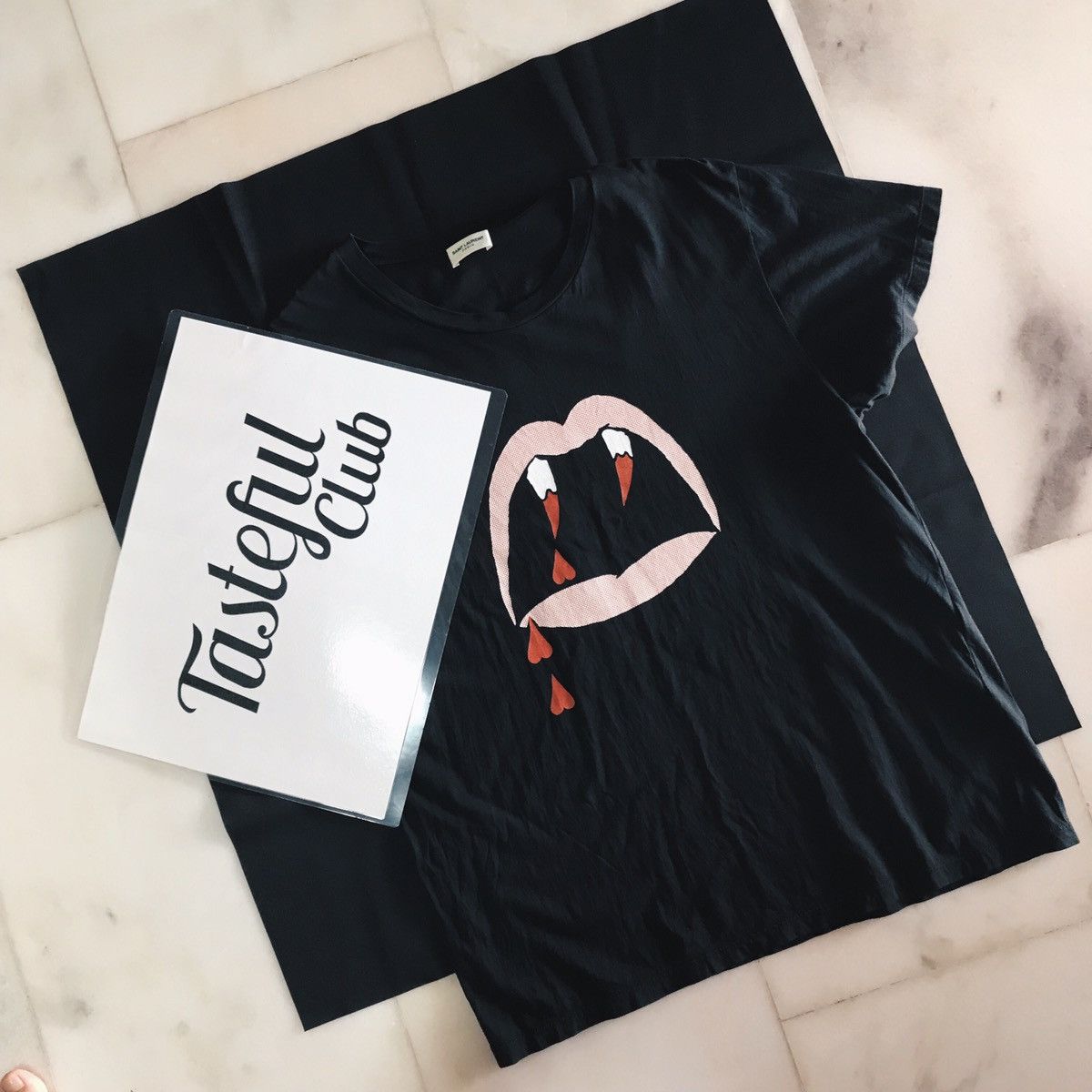 Saint Laurent Paris SAINT LAURENT IN BLACK BLOOD LUSTER Vampire T shirt YSL Grailed
