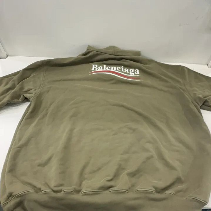 Balenciaga Balenciaga Political Campaign Hoodie in Military Green Size US M / EU 48-50 / 2 - 12 Thumbnail