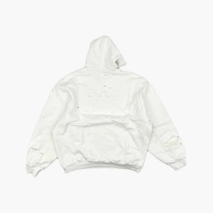 Balenciaga Balenciaga SS22 Logo Distressed Hoodie for Men Size US M / EU 48-50 / 2 - 3 Thumbnail