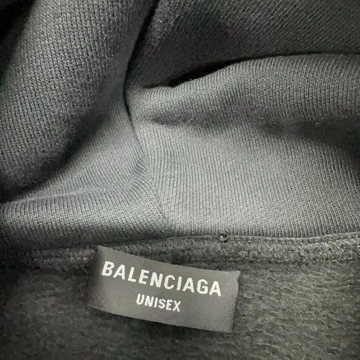 Balenciaga Balenciaga Black Logo Hooded Sweatshirt for Men Size US L / EU 52-54 / 3 - 5 Thumbnail