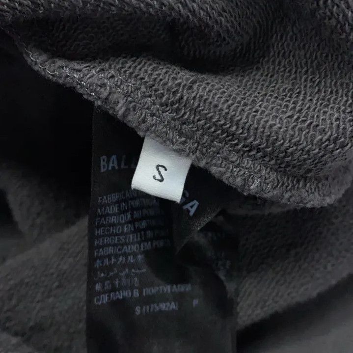 Balenciaga Balenciaga FW22 Logo Grey Long Sleeve Hoodie Size US S / EU 44-46 / 1 - 6 Thumbnail
