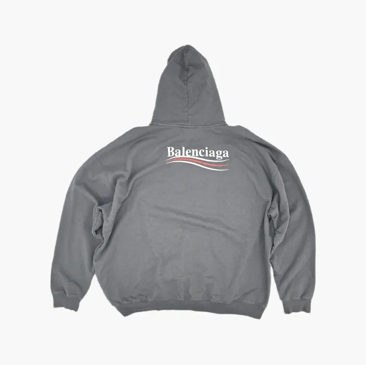 Balenciaga Balenciaga FW22 Logo Grey Long Sleeve Hoodie Size US S / EU 44-46 / 1 - 3 Thumbnail