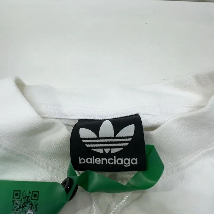 Balenciaga Balenciaga x Adidas Logo Embroidered T-Shirt Size US M / EU 48-50 / 2 - 4 Thumbnail