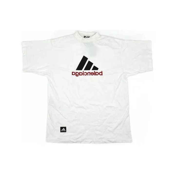 Balenciaga Balenciaga x Adidas Logo Embroidered T-Shirt Size US M / EU 48-50 / 2 - 2 Thumbnail