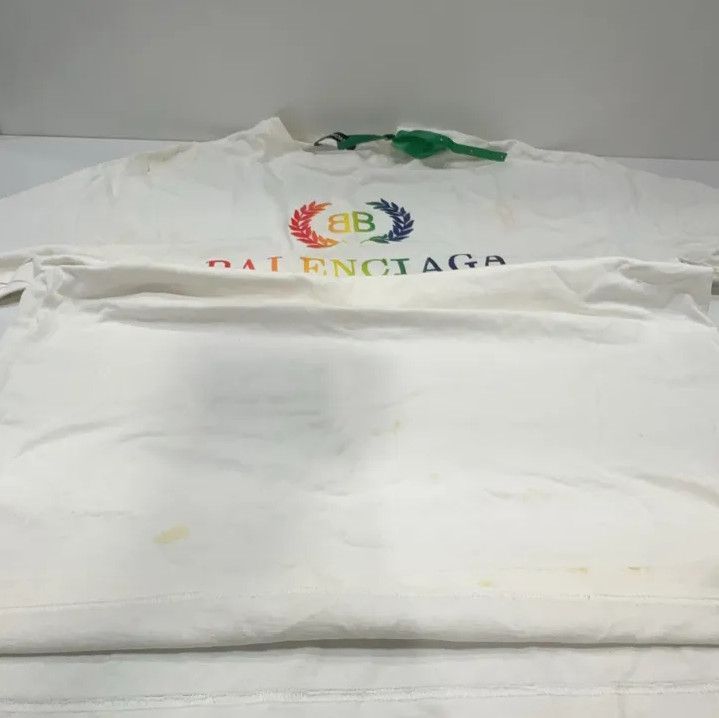 Balenciaga Balenciaga Colorful Logo Print Round Neck T-shirt Size US S / EU 44-46 / 1 - 8 Thumbnail