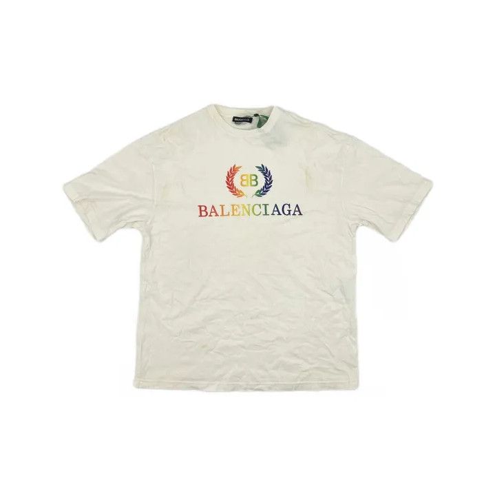 Balenciaga Balenciaga Colorful Logo Print Round Neck T-shirt Size US S / EU 44-46 / 1 - 2 Thumbnail