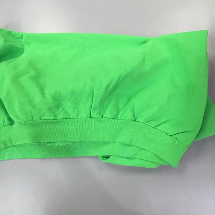 Balenciaga Balenciaga FW23 Logo Print Hoodie in Green Size US L / EU 52-54 / 3 - 13 Thumbnail