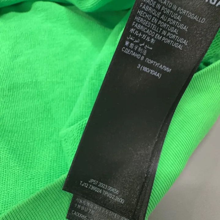 Balenciaga Balenciaga FW23 Logo Print Hoodie in Green Size US L / EU 52-54 / 3 - 5 Thumbnail