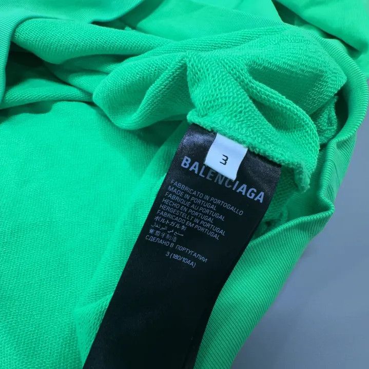 Balenciaga Balenciaga FW23 Logo Print Hoodie in Green Size US L / EU 52-54 / 3 - 4 Thumbnail