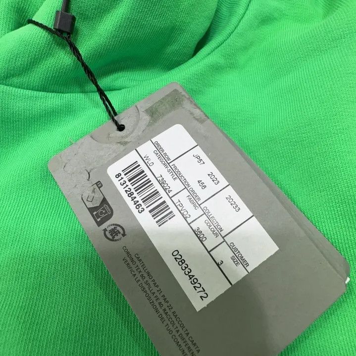 Balenciaga Balenciaga FW23 Logo Print Hoodie in Green Size US L / EU 52-54 / 3 - 6 Thumbnail