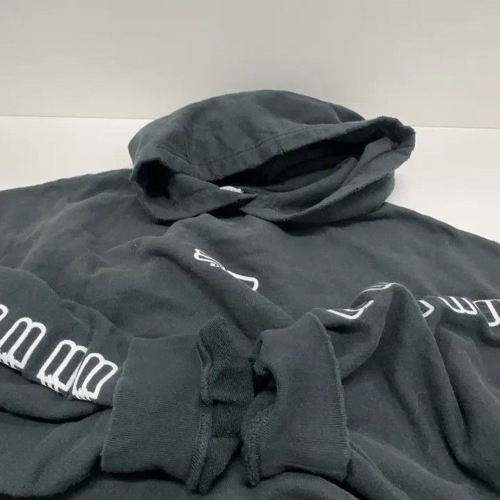 Balenciaga Balenciaga Black Logo Printed Hooded Sweatshirt Size US M / EU 48-50 / 2 - 11 Thumbnail