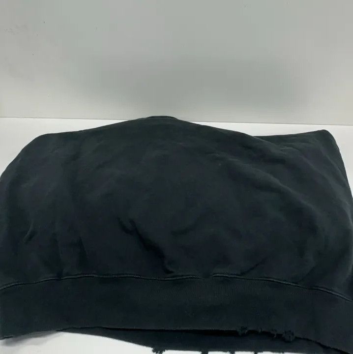 Balenciaga Balenciaga Black Logo Printed Hooded Sweatshirt Size US M / EU 48-50 / 2 - 12 Thumbnail
