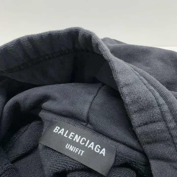 Balenciaga Balenciaga Black Logo Print Casual Hoodie Size US M / EU 48-50 / 2 - 5 Thumbnail
