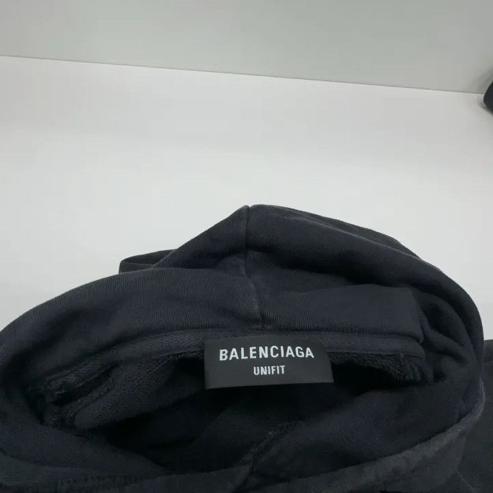Balenciaga Balenciaga Black Logo Print Casual Hoodie Size US M / EU 48-50 / 2 - 8 Thumbnail