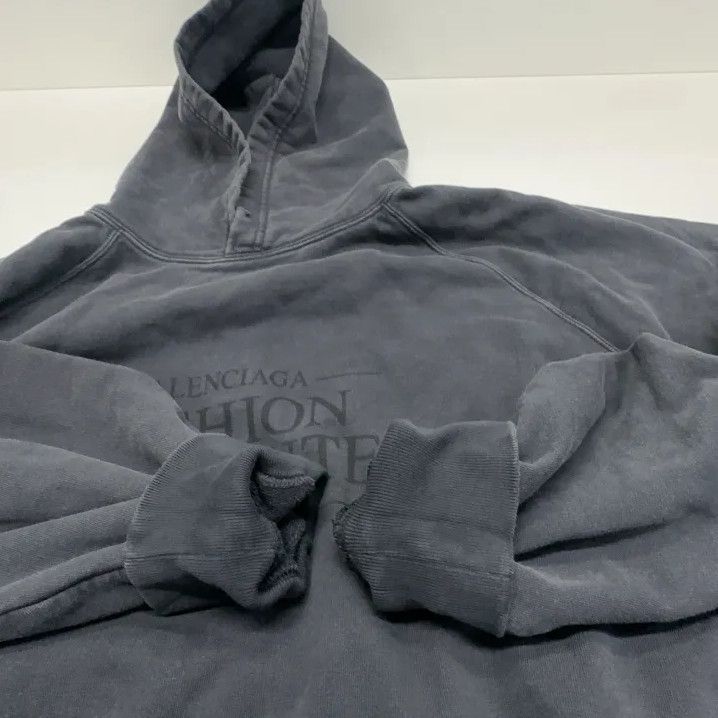 Balenciaga Balenciaga Black Logo Print Casual Hoodie Size US M / EU 48-50 / 2 - 10 Thumbnail