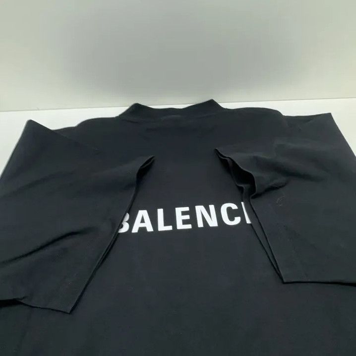 Balenciaga Balenciaga Logo Print Black Short Sleeve T-Shirt Size US M / EU 48-50 / 2 - 13 Thumbnail