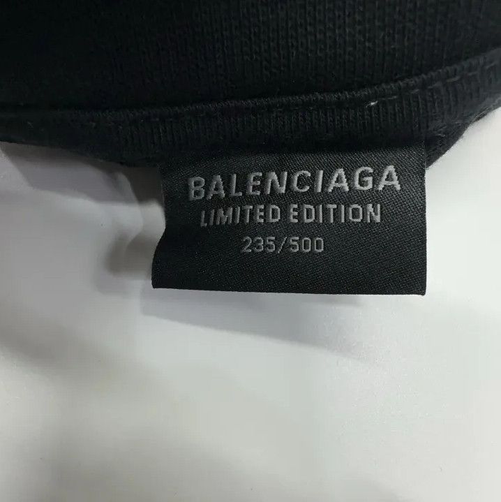 Balenciaga Balenciaga Logo Print Black Short Sleeve T-Shirt Size US M / EU 48-50 / 2 - 6 Thumbnail