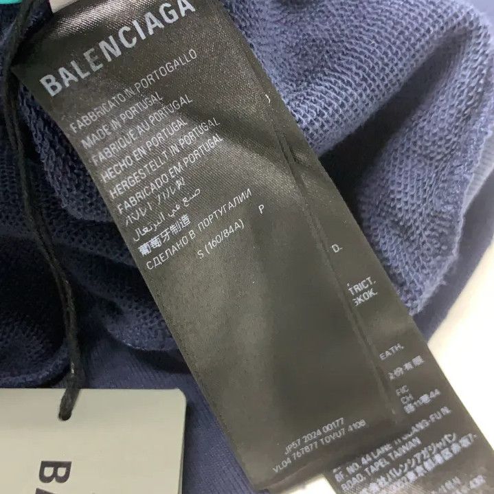 Balenciaga Balenciaga Blue Logo Graphic Hoodie for Unisex Size US S / EU 44-46 / 1 - 4 Thumbnail